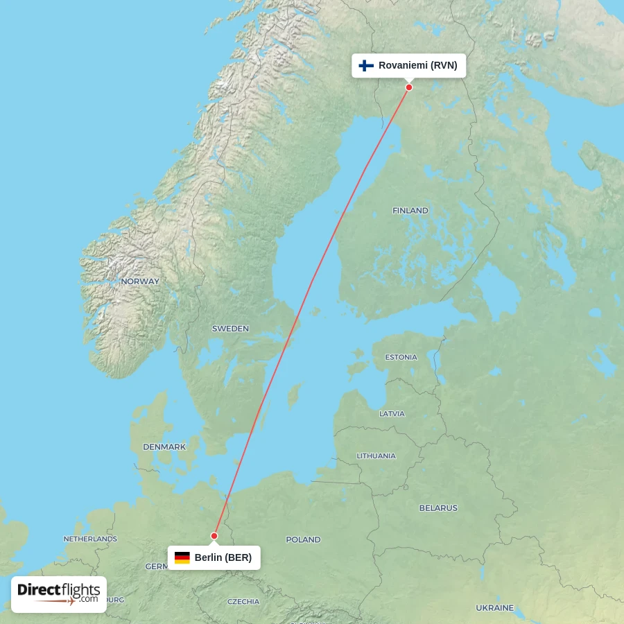 BER - RVN route map