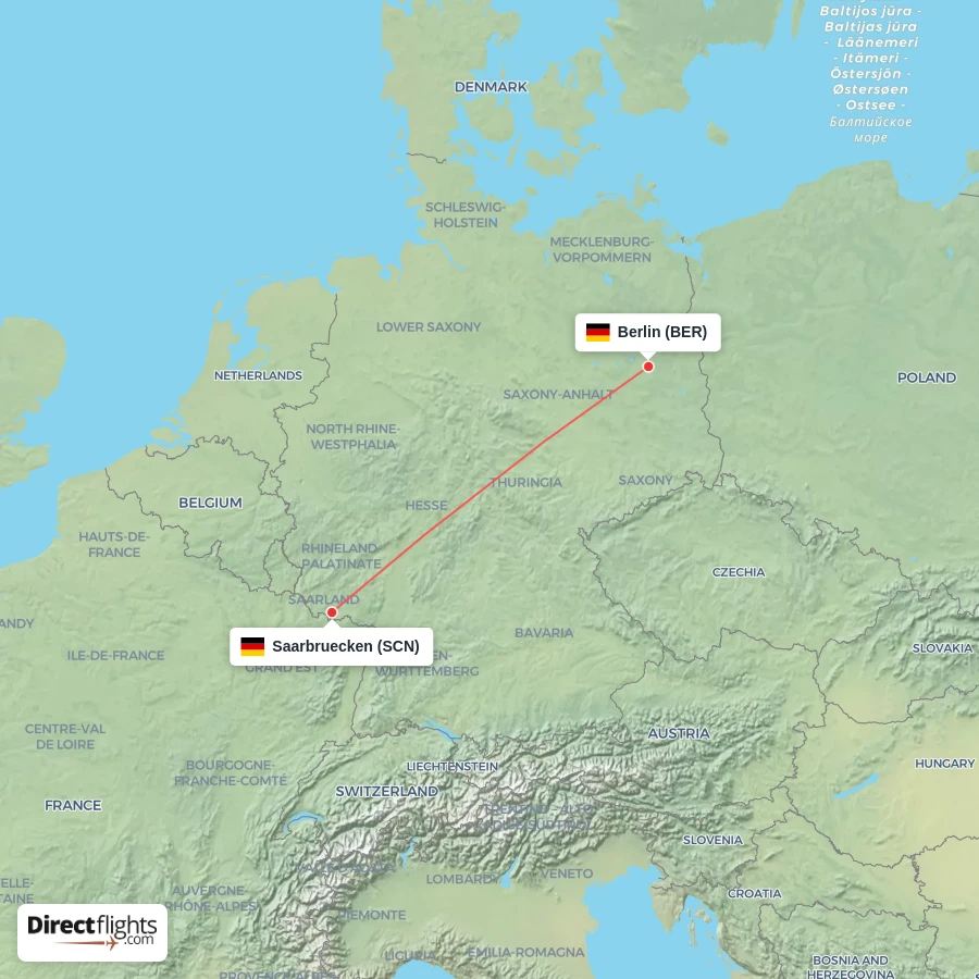 BER - SCN route map