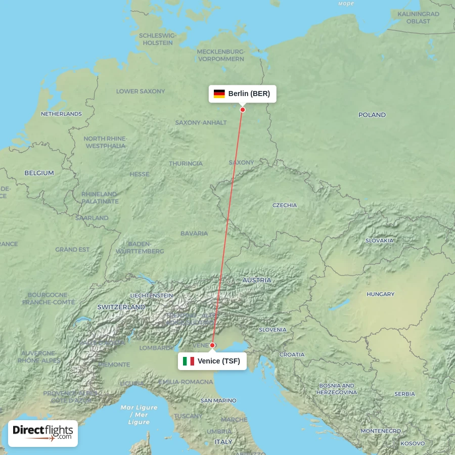 BER - TSF route map
