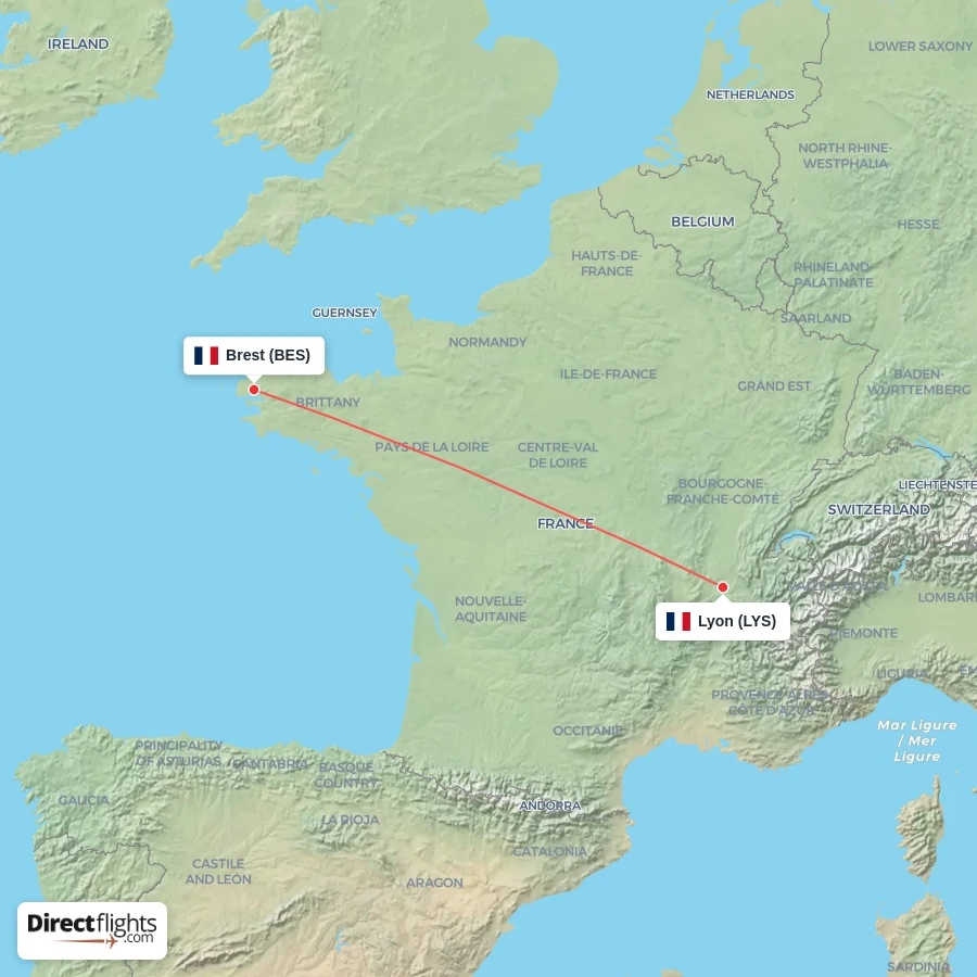 BES - LYS route map