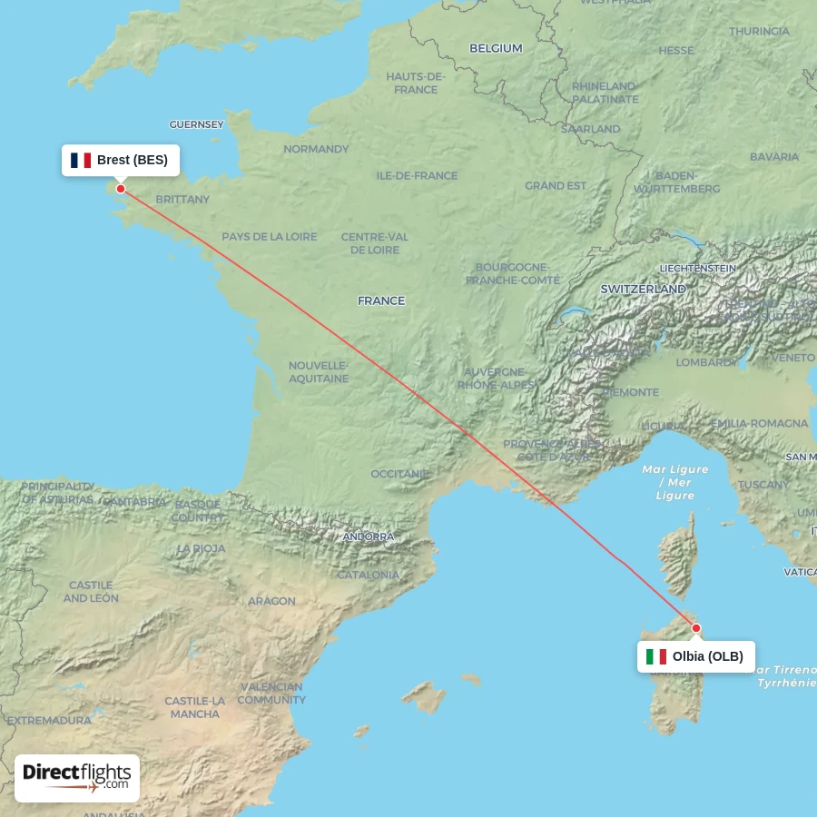 BES - OLB route map