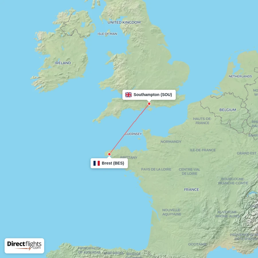 BES - SOU route map