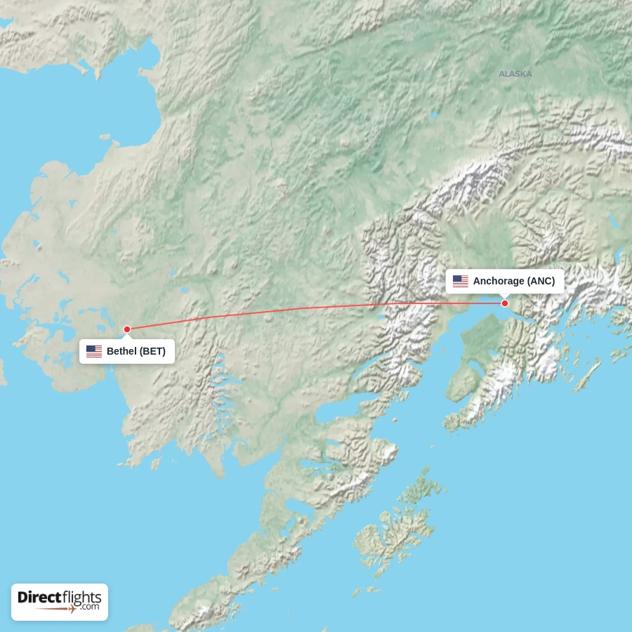 BET - ANC route map