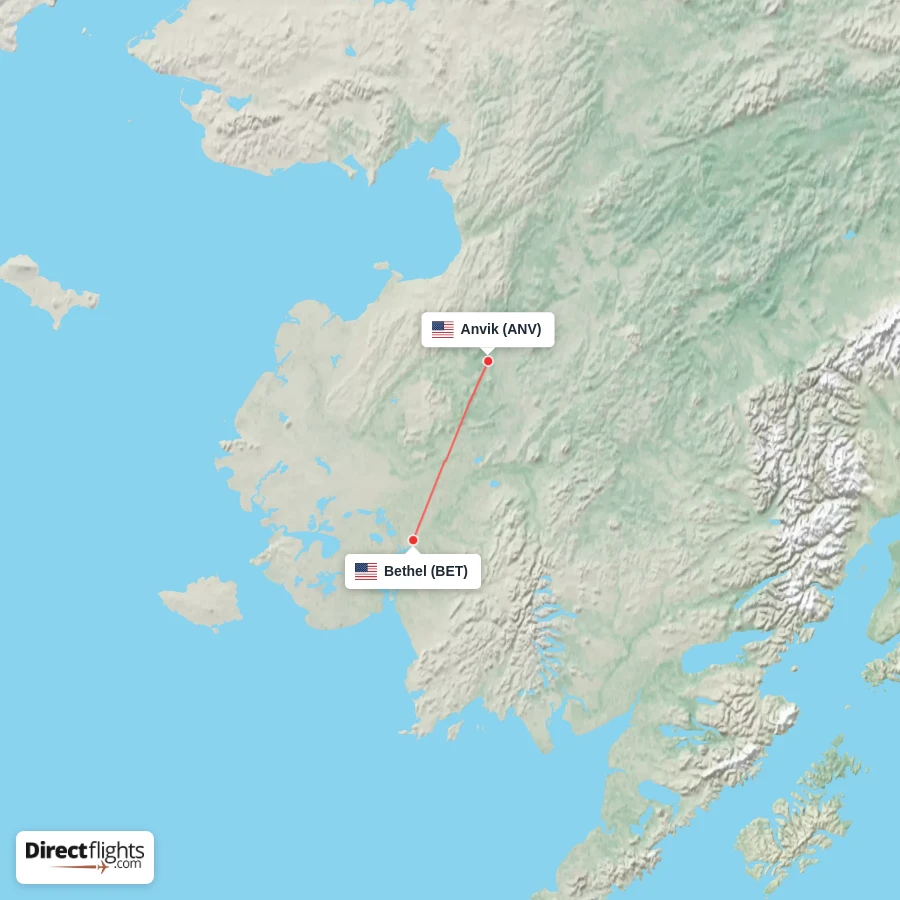 BET - ANV route map