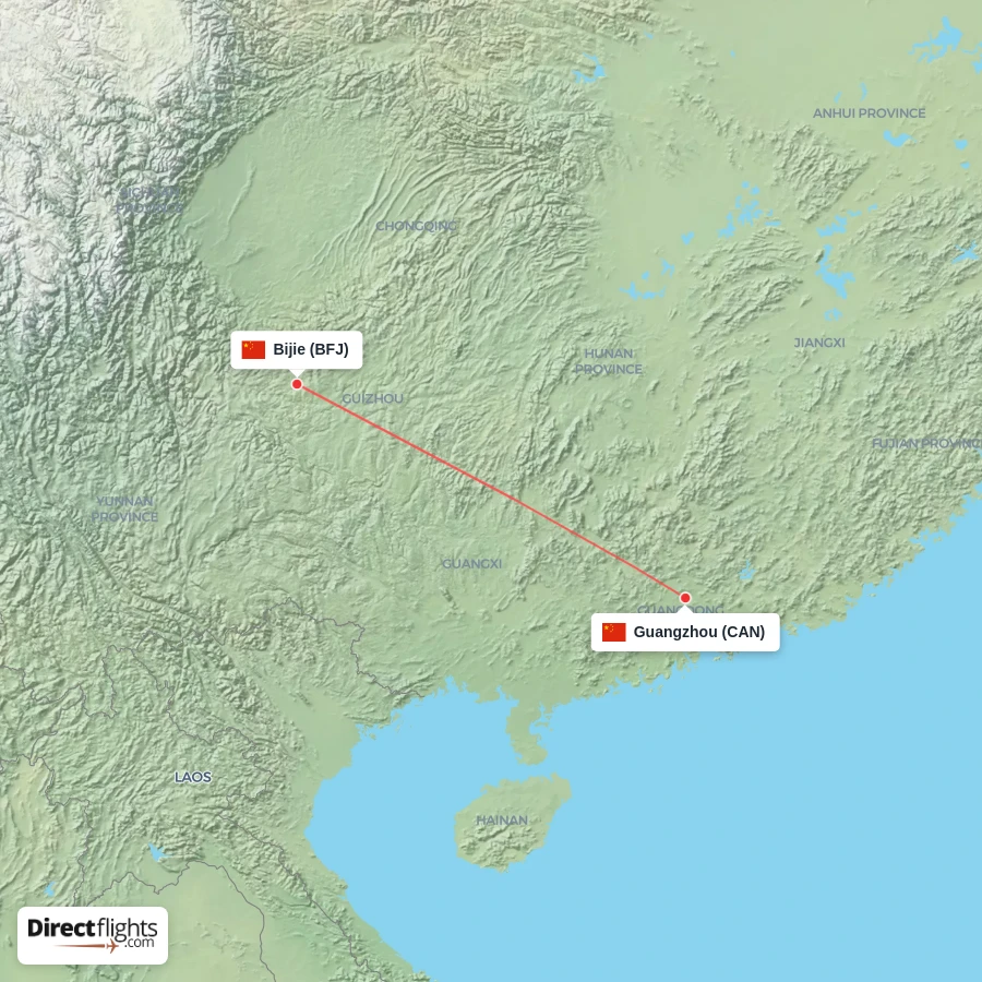 BFJ - CAN route map