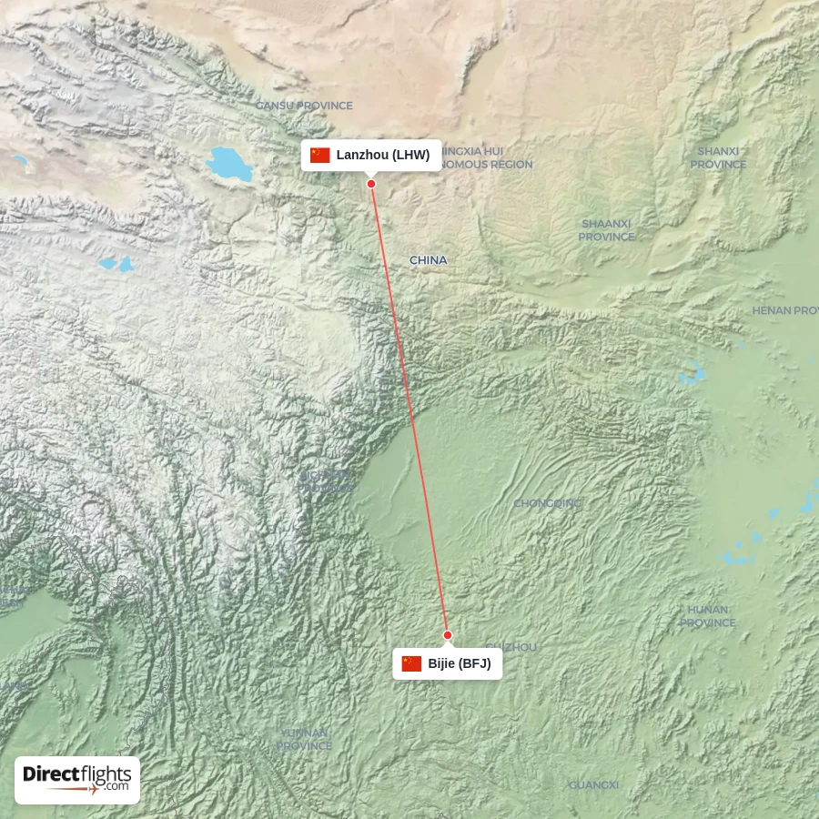 BFJ - LHW route map