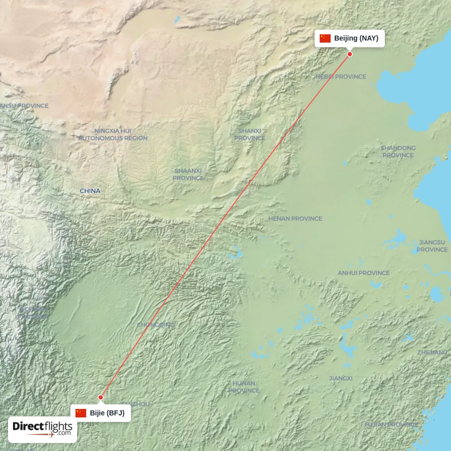 BFJ - NAY route map