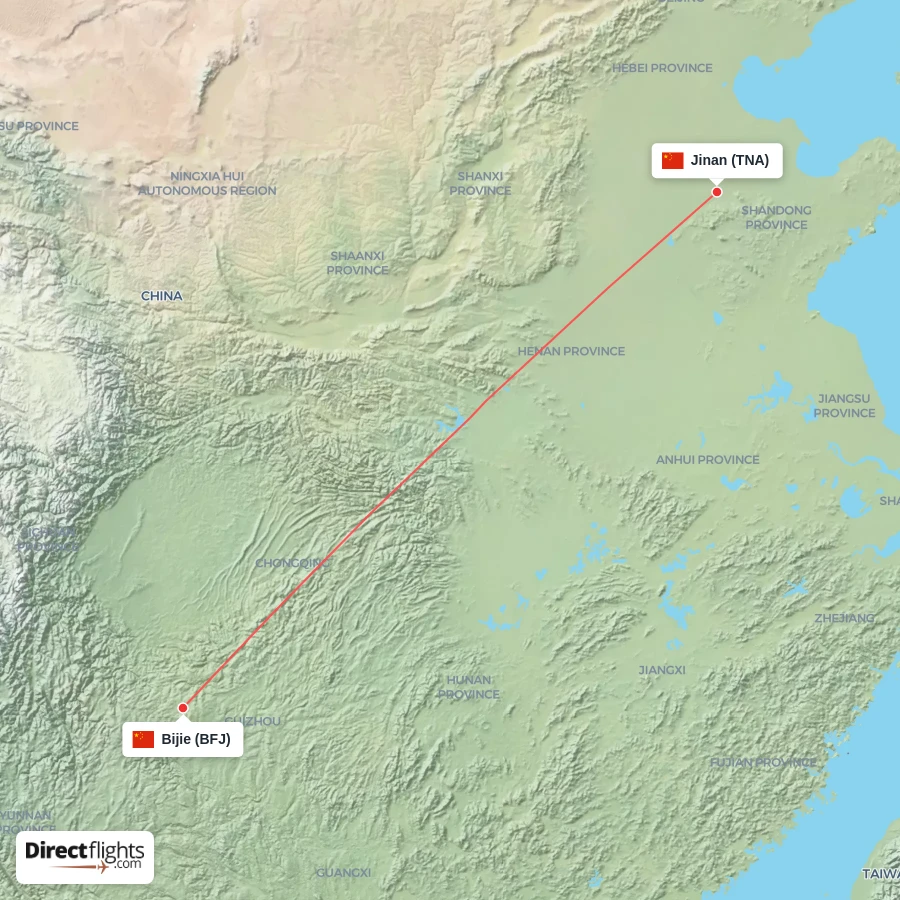 BFJ - TNA route map