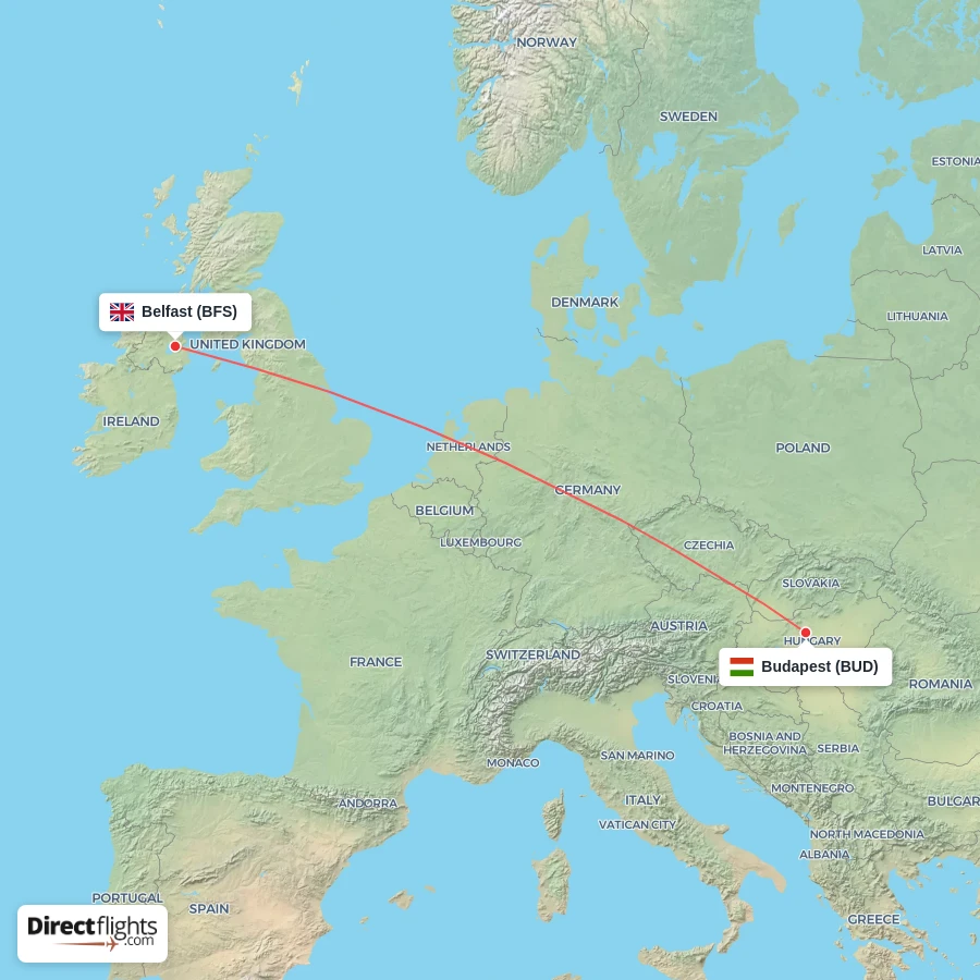 BFS - BUD route map