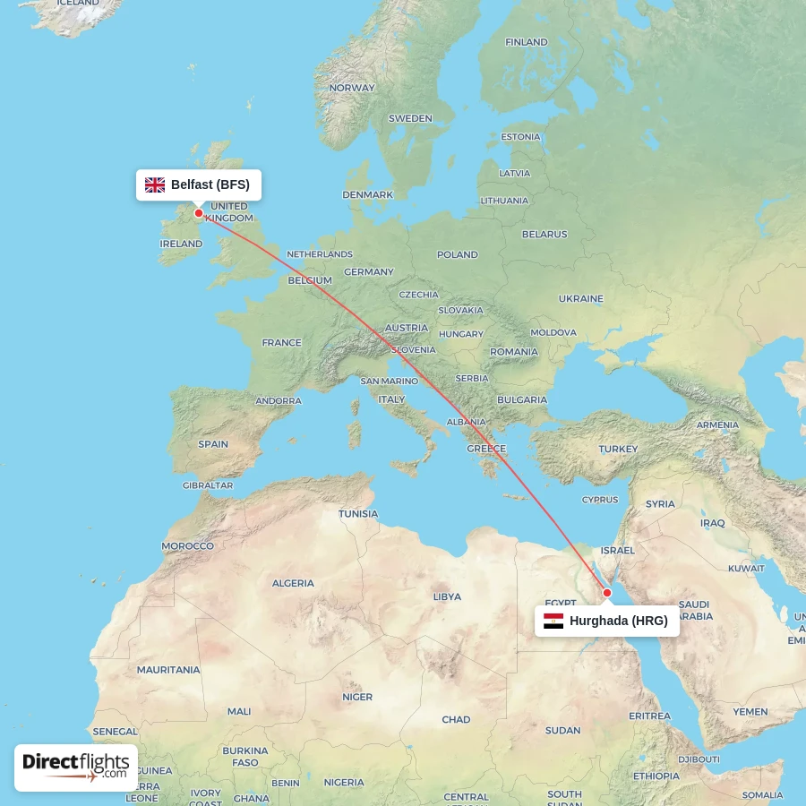 BFS - HRG route map