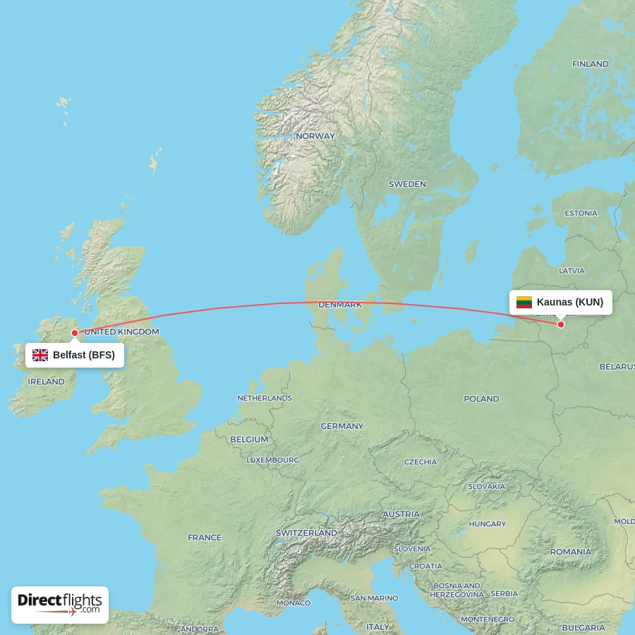 BFS - KUN route map