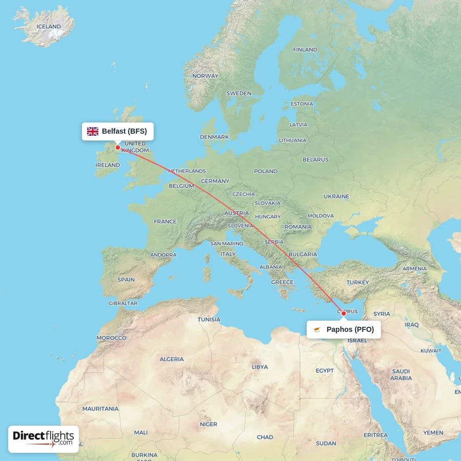 BFS - PFO route map