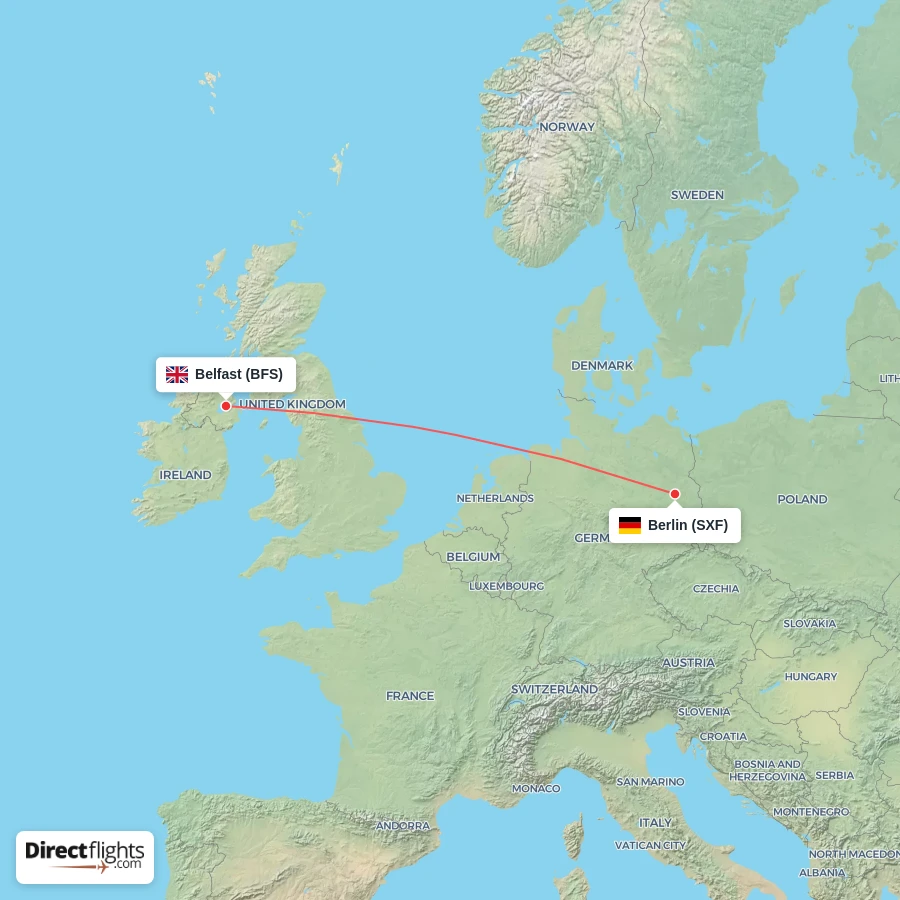 BFS - SXF route map