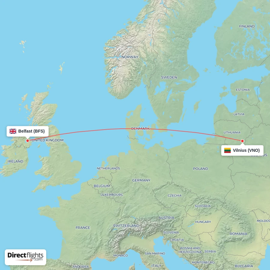 BFS - VNO route map