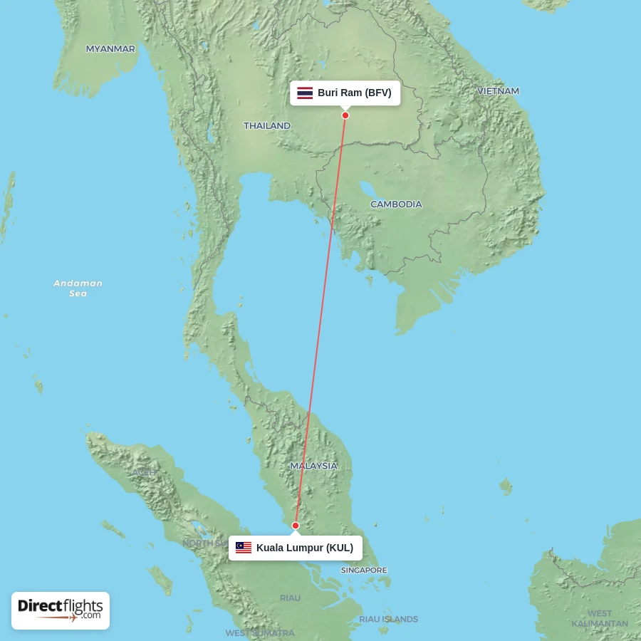 BFV - KUL route map