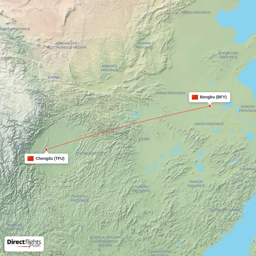 BFY - TFU route map