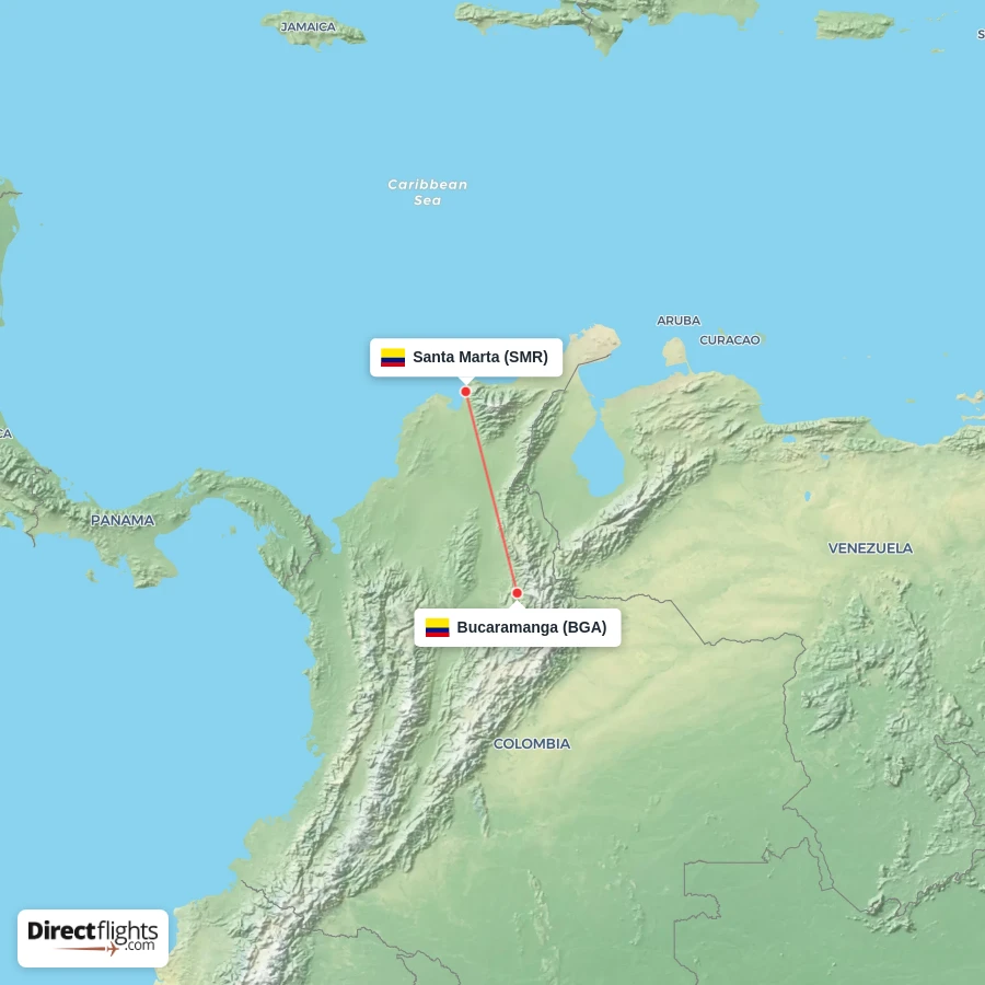 BGA - SMR route map