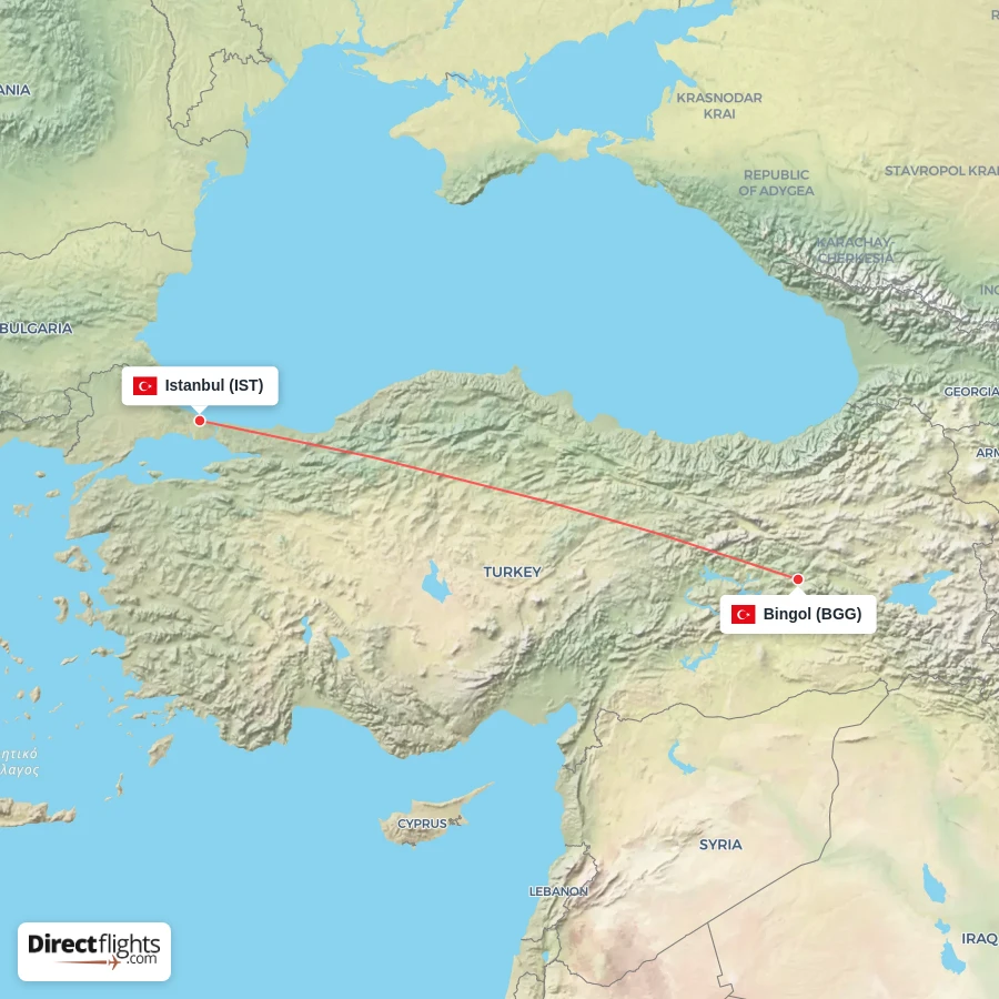 BGG - IST route map