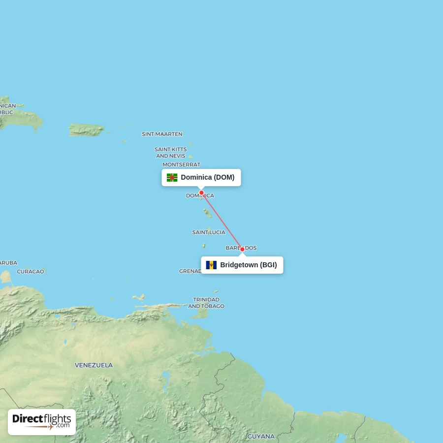 BGI - DOM route map