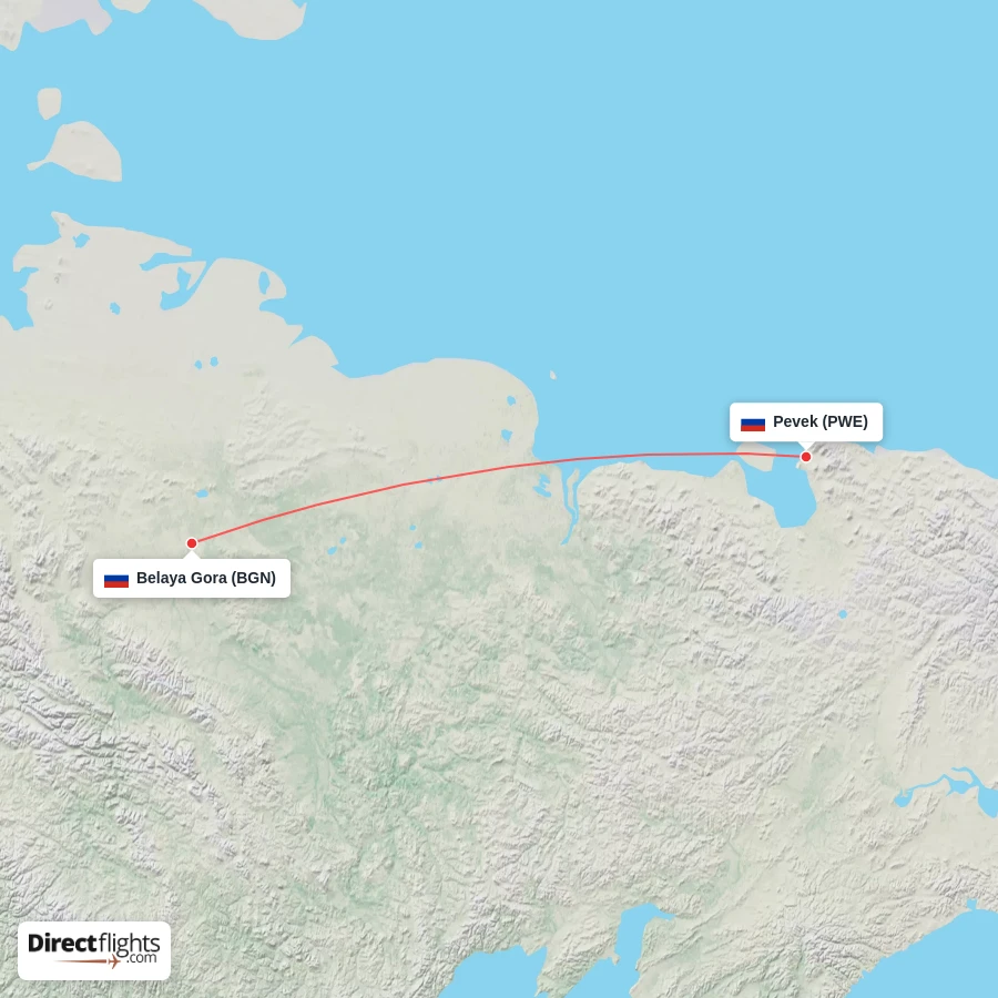 BGN - PWE route map