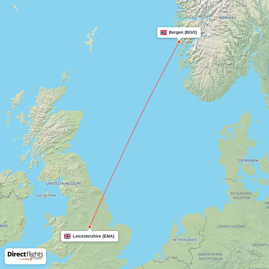 BGO - EMA route map