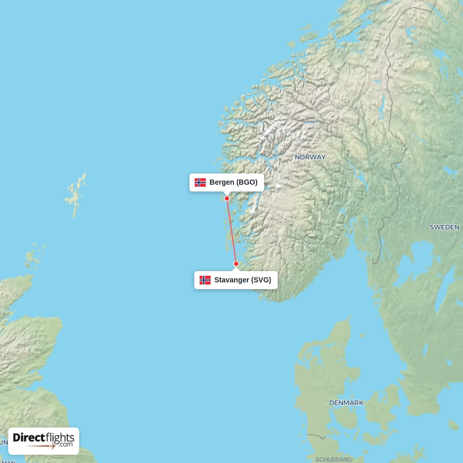 BGO - SVG route map