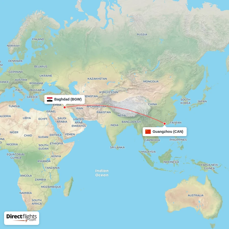BGW - CAN route map