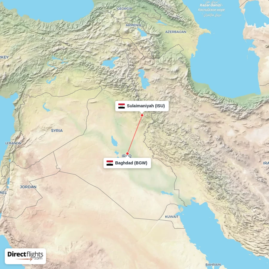 BGW - ISU route map