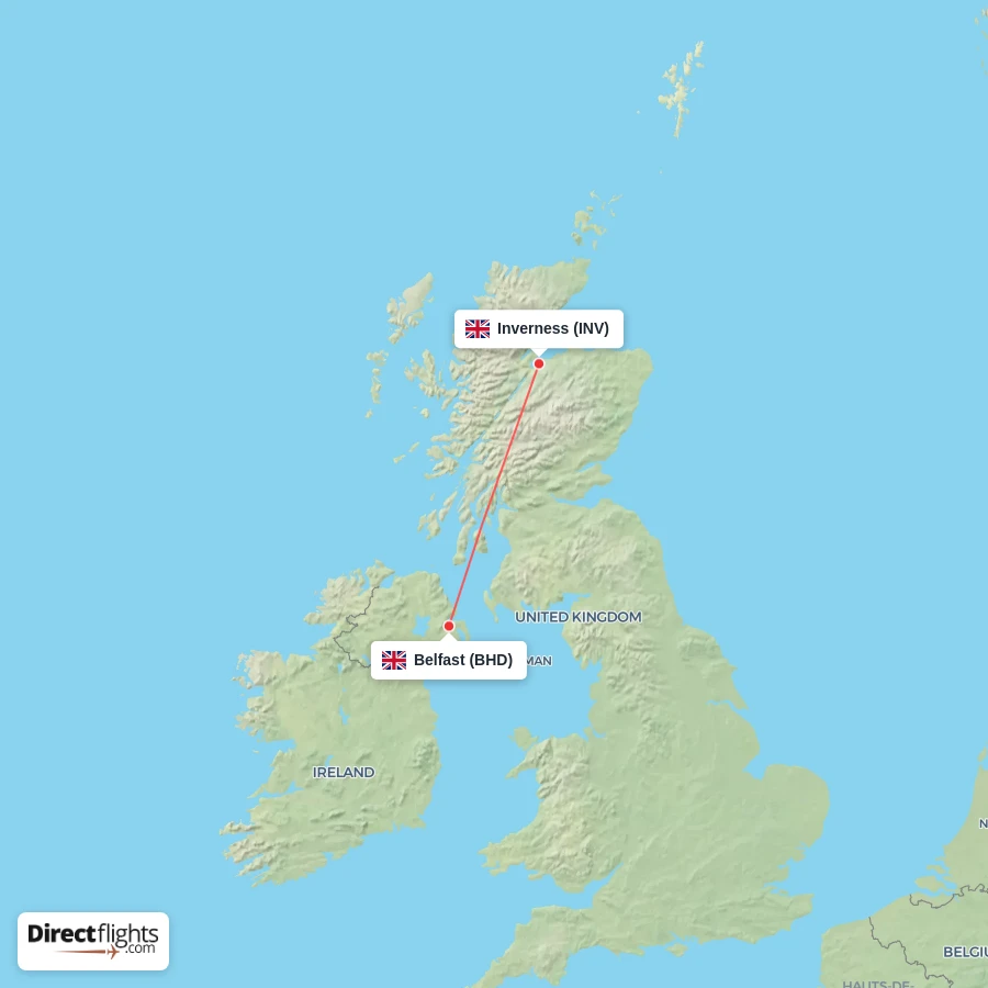BHD - INV route map
