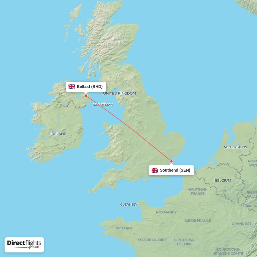 BHD - SEN route map