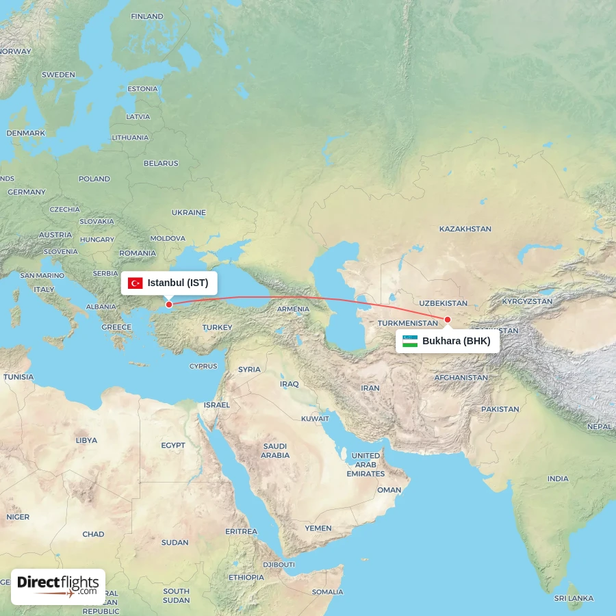 BHK - IST route map