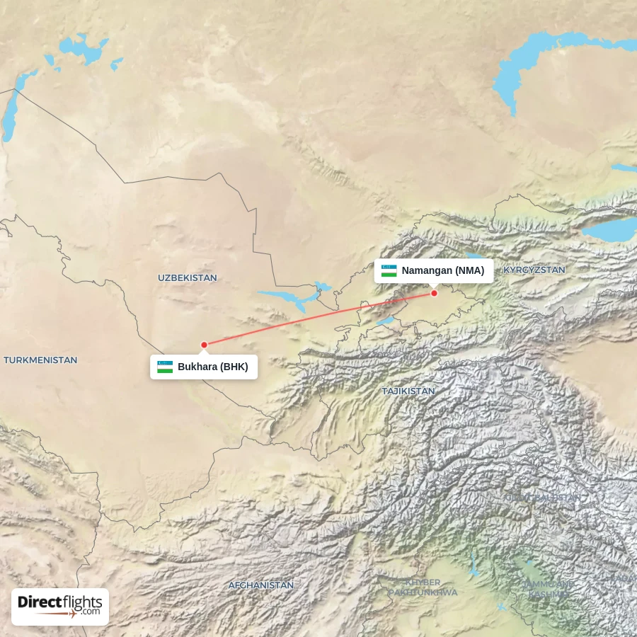BHK - NMA route map