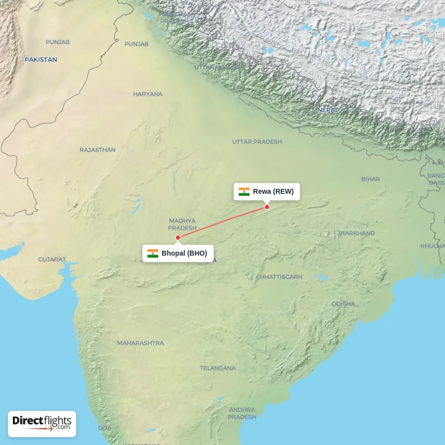 BHO - REW route map