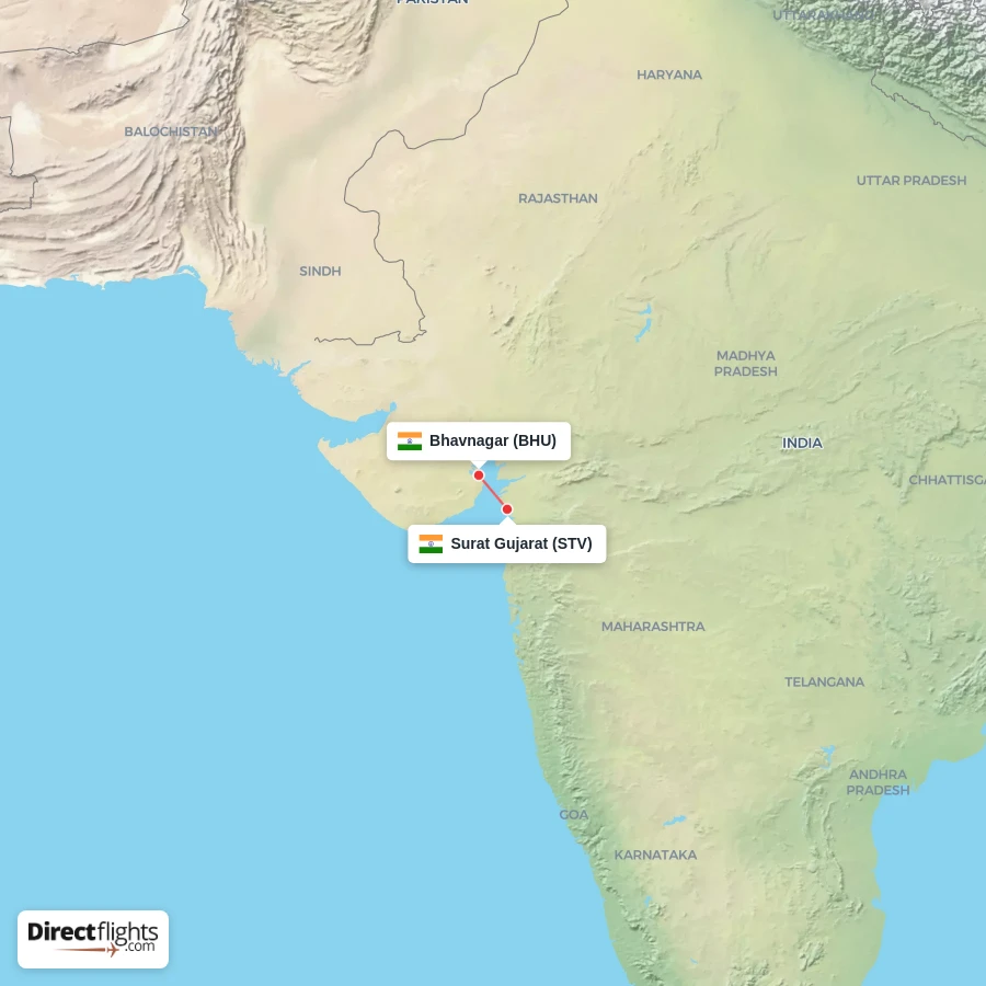 BHU - STV route map