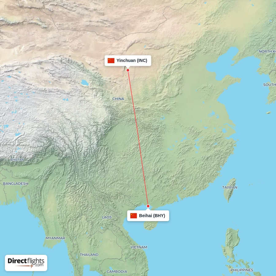 BHY - INC route map