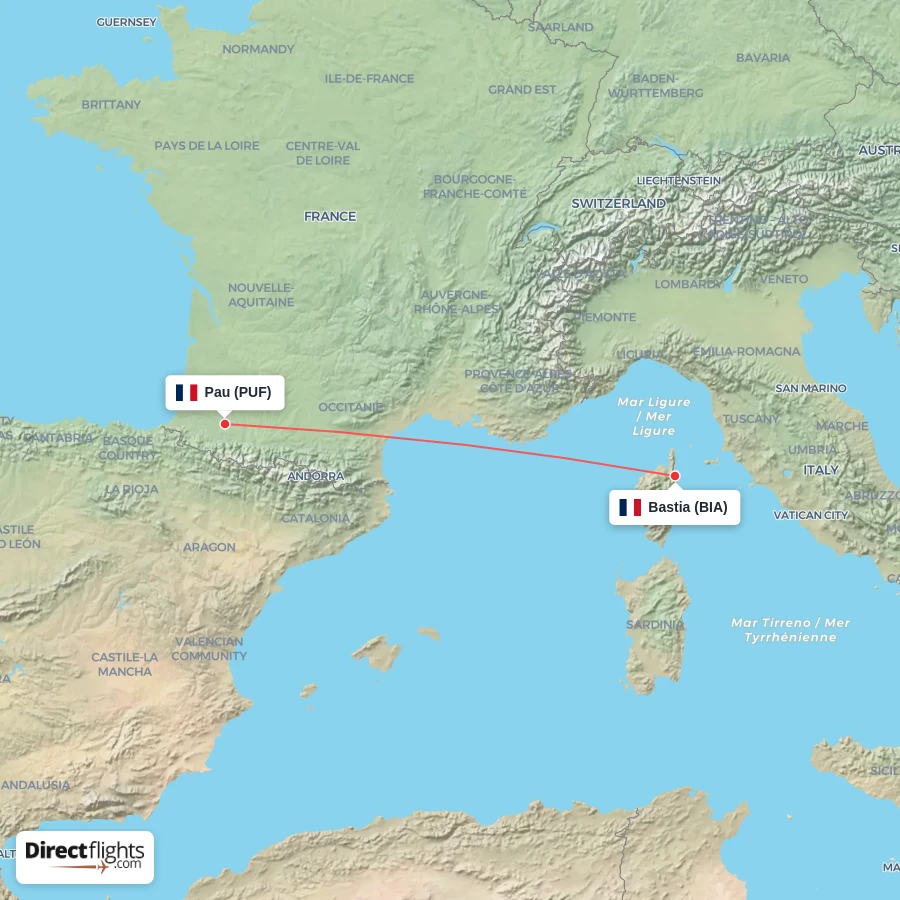 BIA - PUF route map