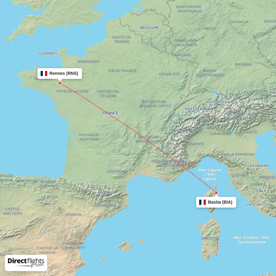 BIA - RNS route map