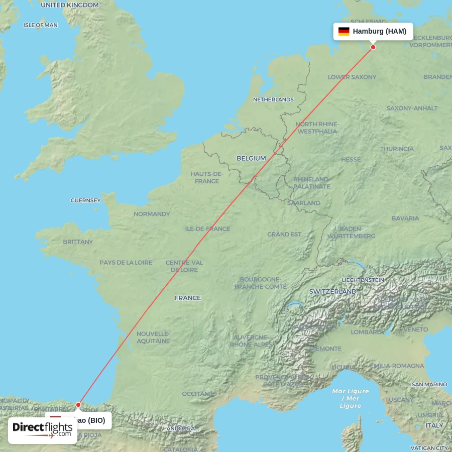 BIO - HAM route map