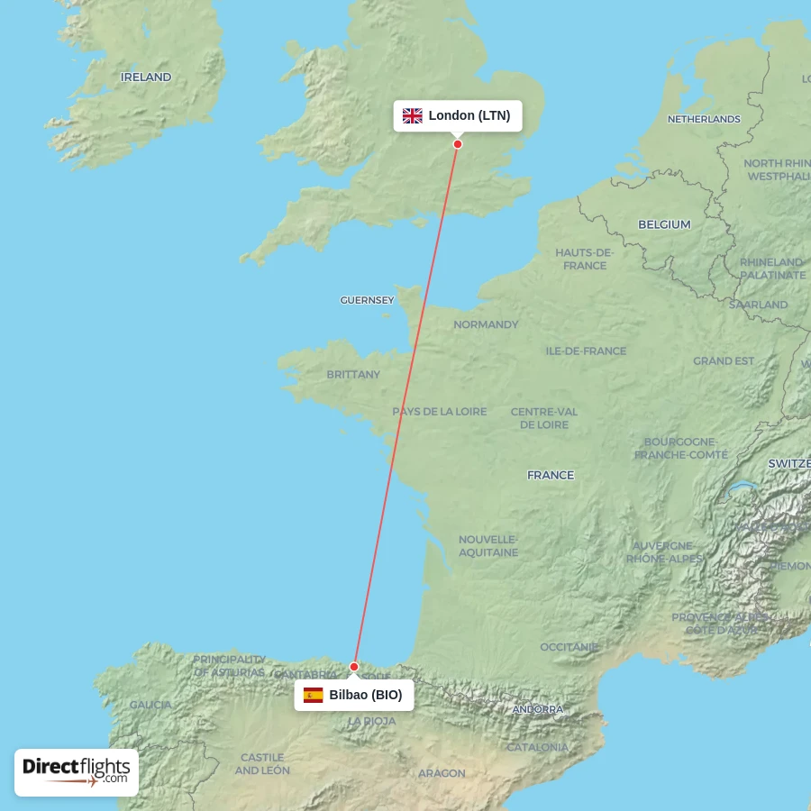BIO - LTN route map