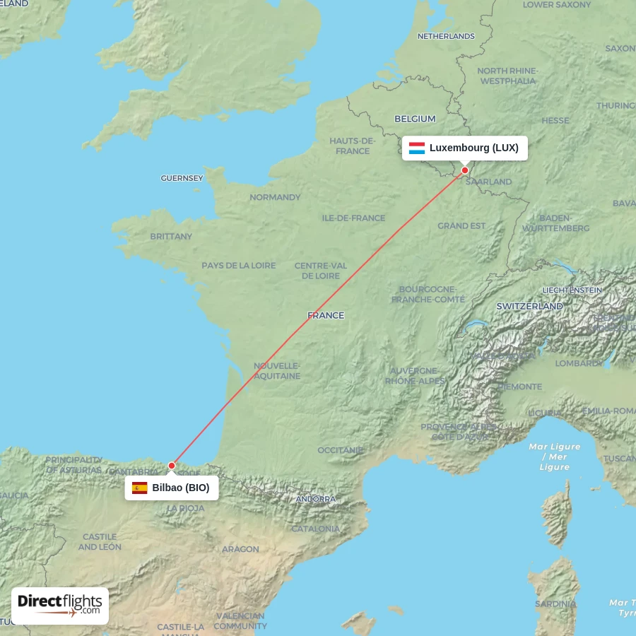 BIO - LUX route map