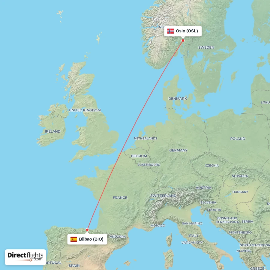 BIO - OSL route map