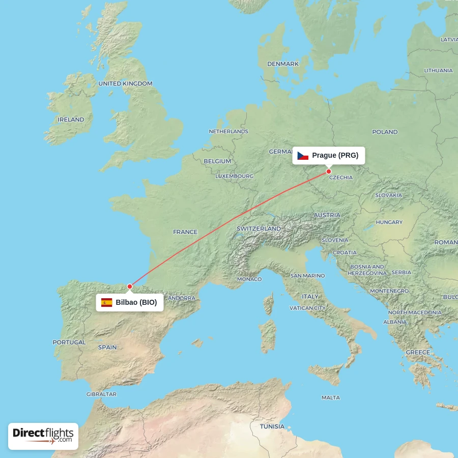 BIO - PRG route map