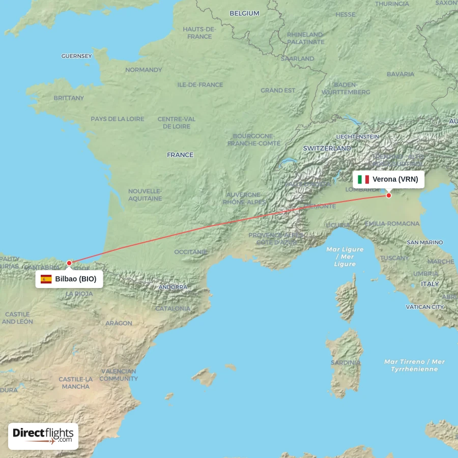 BIO - VRN route map