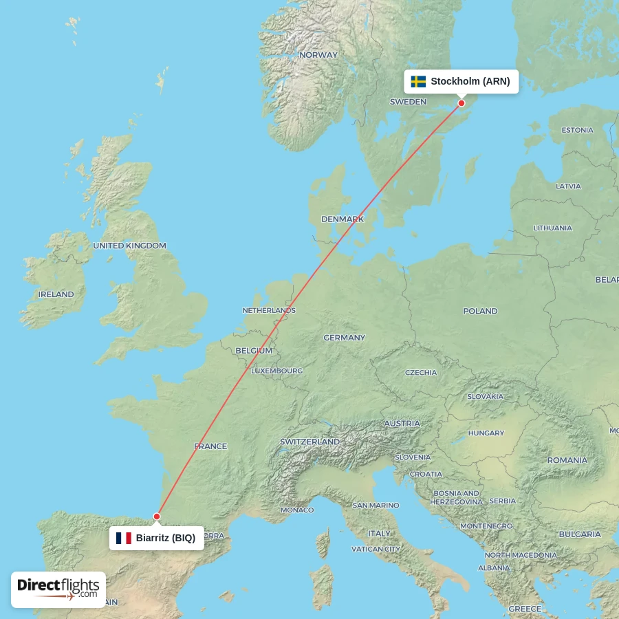 BIQ - ARN route map