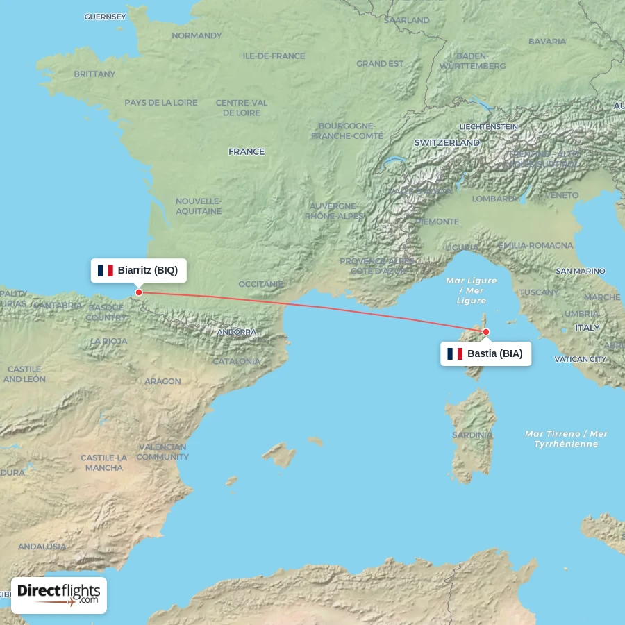 BIQ - BIA route map