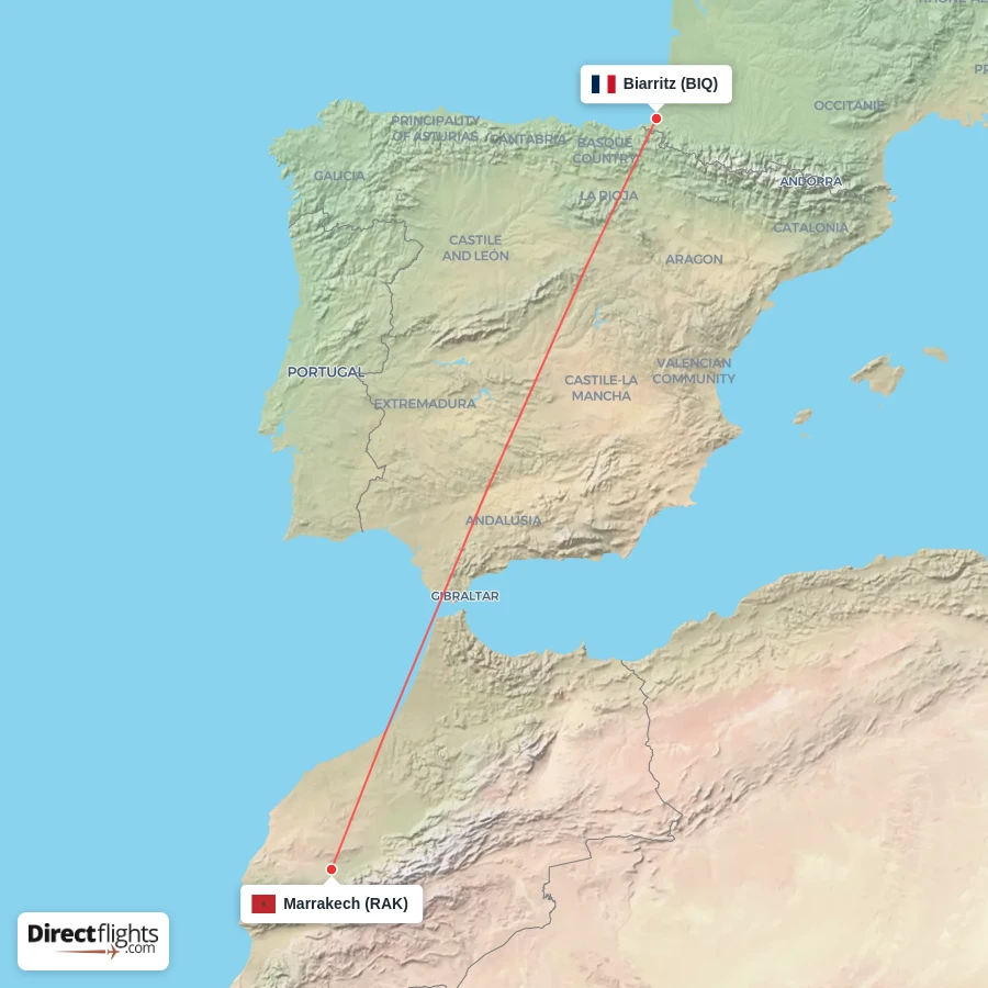 BIQ - RAK route map