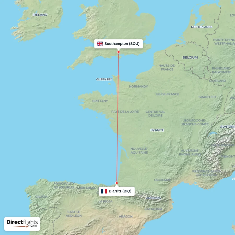 BIQ - SOU route map