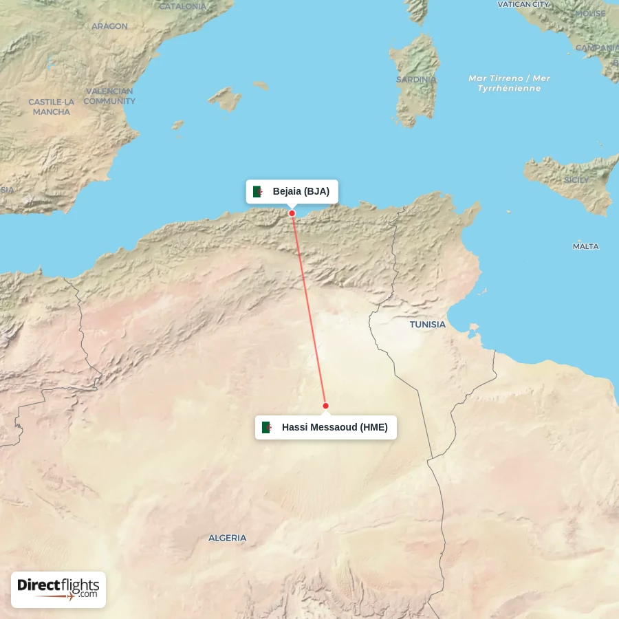 BJA - HME route map