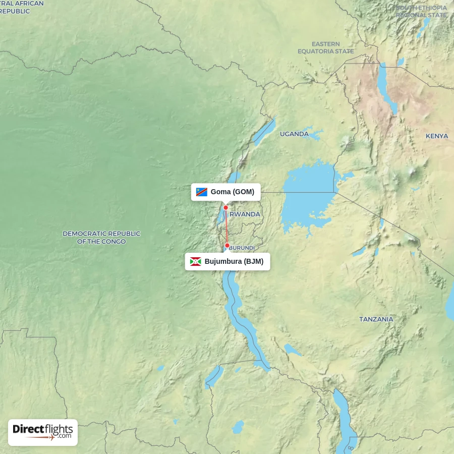 BJM - GOM route map