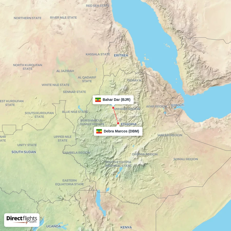 BJR - DBM route map